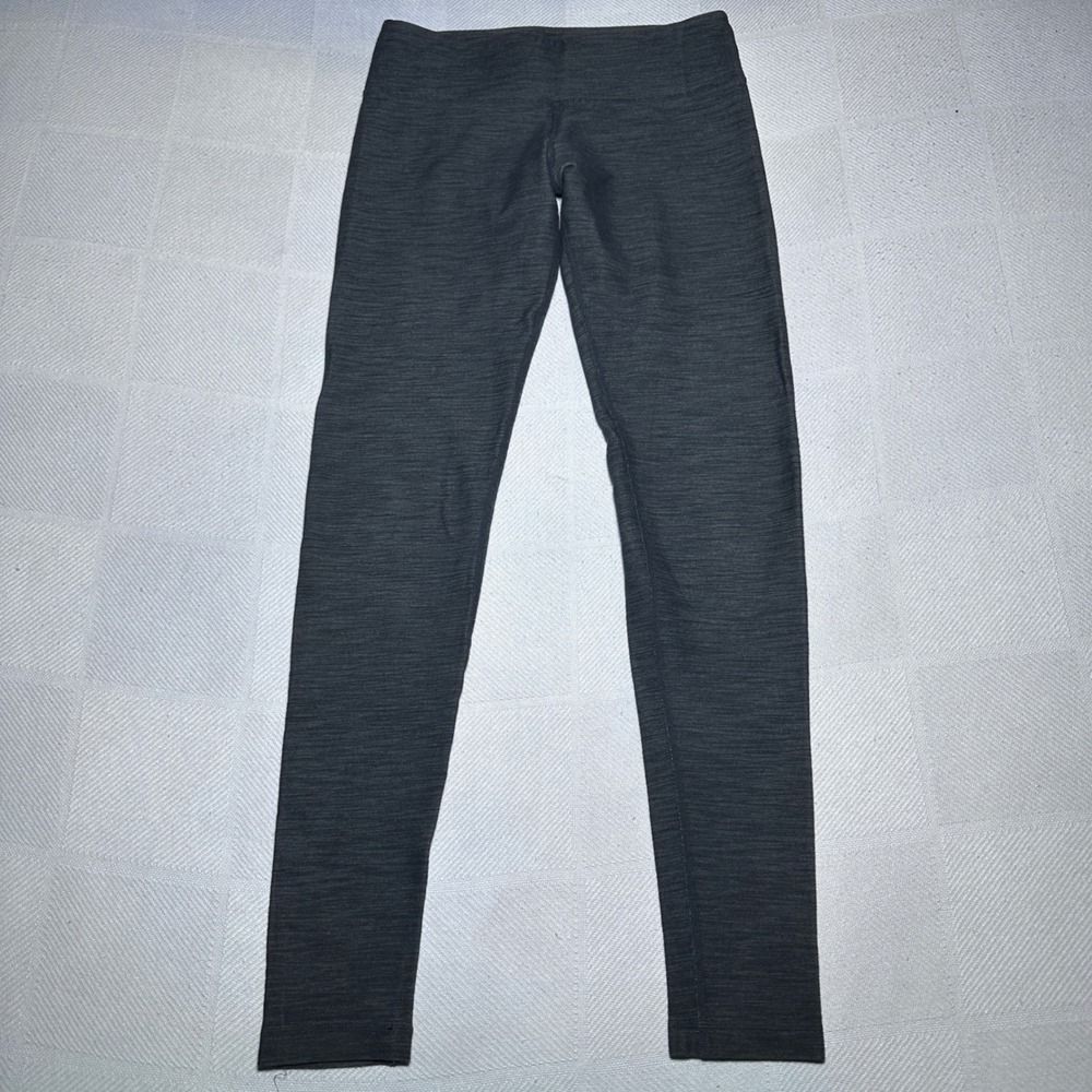 Lululemon Wunder Under Leggings Womens 6 Space Dye Heathered Charcoal Gray